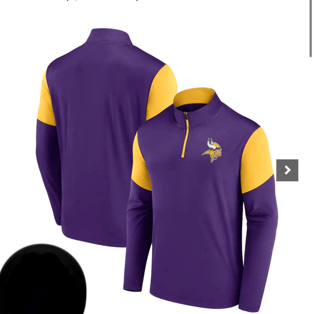 Minnesota Vikings Fanatics Branded Primary Logo Quarter-Zip Jacket
